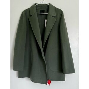 NWT Theory Womens Sileena Cashmere Wool Jacket $595 in Spruce Size M